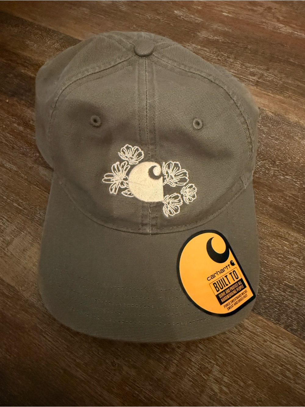 NWT Carhartt Women’s Olive Green Floral Logo Cap